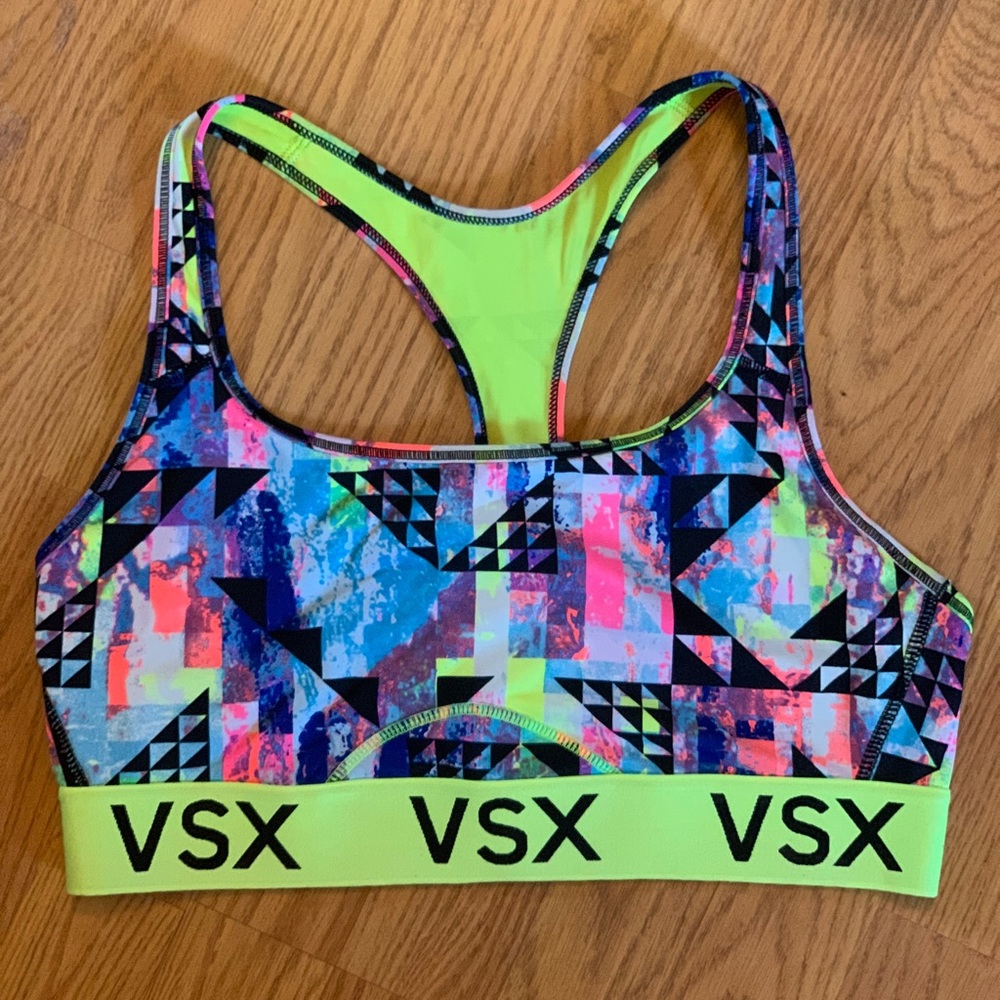 Victoria’s Secret Sports Bra Neon Geometric